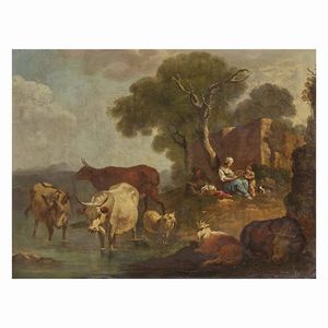 Scuola lombarda, seconda met� del sec. XVIII  - Asta ASTA A TEMPO I DIPINTI ANTICHI - Associazione Nazionale - Case d'Asta italiane