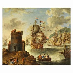 Scuola fiamminga, sec. XVIII  - Asta ASTA A TEMPO I DIPINTI ANTICHI - Associazione Nazionale - Case d'Asta italiane