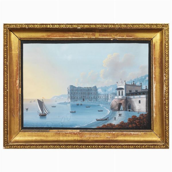 Scuola napoletana, secolo XIX  - Asta ASTA A TEMPO | DIPINTI, DISEGNI E SCULTURE DEL SECOLO XIX - Associazione Nazionale - Case d'Asta italiane