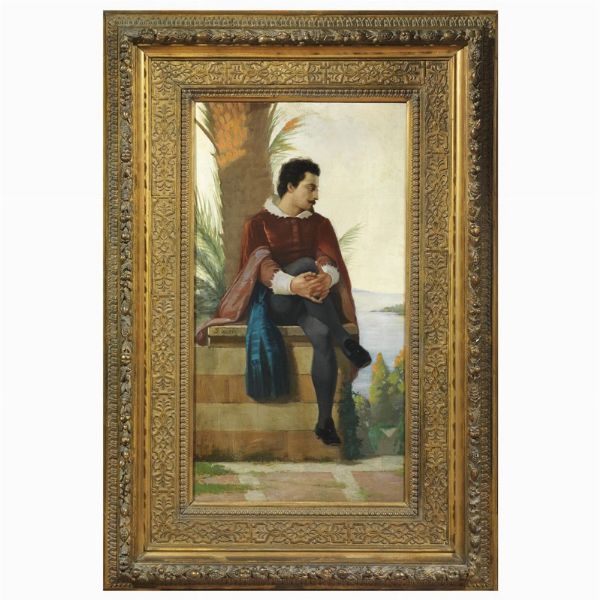 Ussi Stefano : Stefano Ussi  - Asta ASTA A TEMPO | DIPINTI, DISEGNI E SCULTURE DEL SECOLO XIX - Associazione Nazionale - Case d'Asta italiane