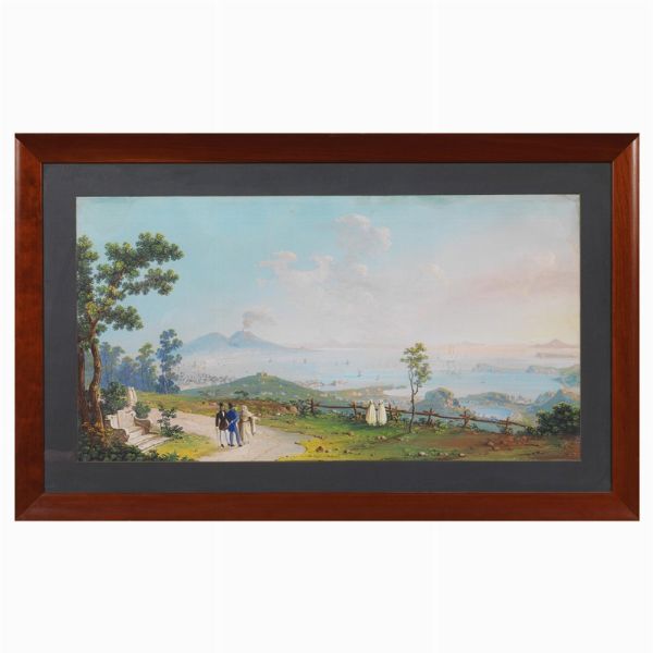 Scuola napoletana, secolo XIX  - Asta ASTA A TEMPO | DIPINTI, DISEGNI E SCULTURE DEL SECOLO XIX - Associazione Nazionale - Case d'Asta italiane