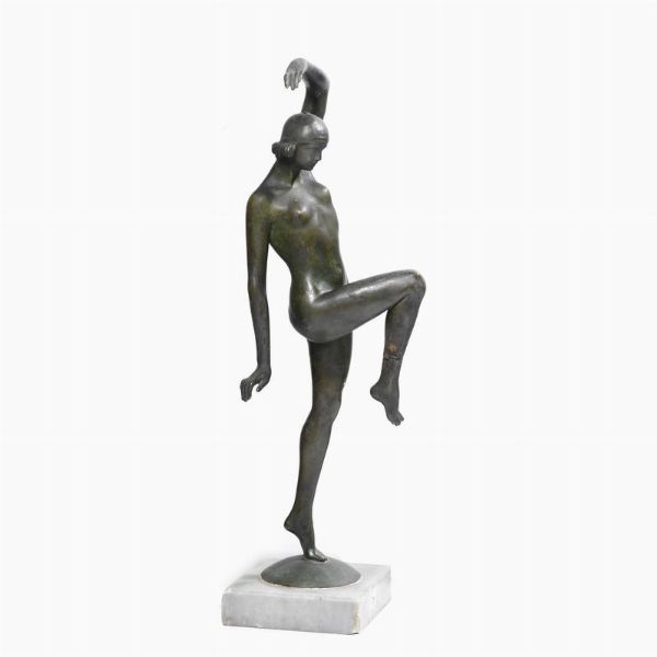 DANZATRICE  - Asta ASTA A TEMPO | DIPINTI, DISEGNI E SCULTURE DEL SECOLO XIX - Associazione Nazionale - Case d'Asta italiane
