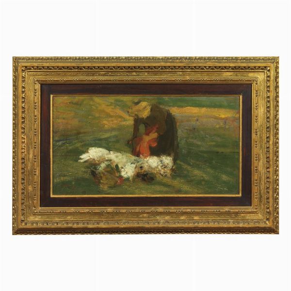 Scuola napoletana,sec. XIX  - Asta ASTA A TEMPO | DIPINTI, DISEGNI E SCULTURE DEL SECOLO XIX - Associazione Nazionale - Case d'Asta italiane