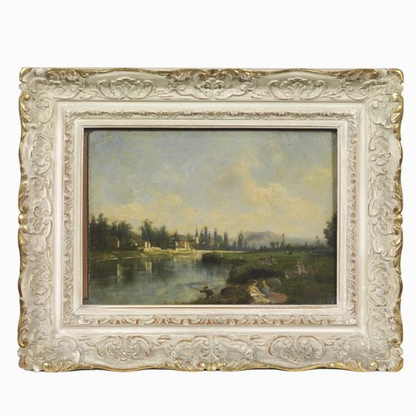 Scuola francese, secolo XIX  - Asta ASTA A TEMPO | DIPINTI, DISEGNI E SCULTURE DEL SECOLO XIX - Associazione Nazionale - Case d'Asta italiane