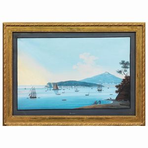 Scuola napoletana, secolo XIX  - Asta ASTA A TEMPO | DIPINTI, DISEGNI E SCULTURE DEL SECOLO XIX - Associazione Nazionale - Case d'Asta italiane