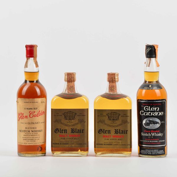 Glen Calder, Glen Blair, Glen Caterine, Scotch Whisky  - Asta Whisky & Co. - Associazione Nazionale - Case d'Asta italiane