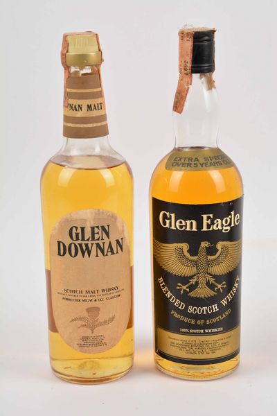 Glen Downan, Glen Eagle, Glen Drummond, Glen Foster, Scotch Whisky  - Asta Whisky & Co. - Associazione Nazionale - Case d'Asta italiane
