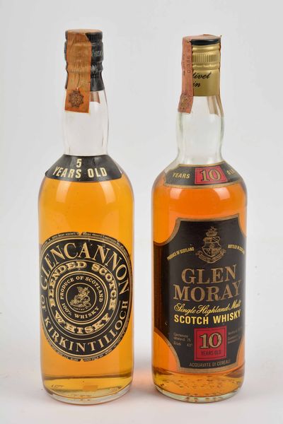 Glencannon, Glen Moray, Scotch Whisky  - Asta Whisky & Co. - Associazione Nazionale - Case d'Asta italiane