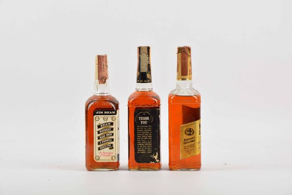 Jim Beam, Kentucky Beau, Kentucky Gentleman, Bourbon Whiskey  - Asta Whisky & Co. - Associazione Nazionale - Case d'Asta italiane