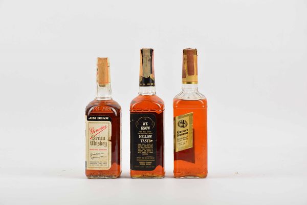 Jim Beam, Kentucky Beau, Kentucky Gentleman, Bourbon Whiskey  - Asta Whisky & Co. - Associazione Nazionale - Case d'Asta italiane