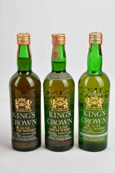 King's Castle, King William IV, King's Crown, Scotch Whisky  - Asta Whisky & Co. - Associazione Nazionale - Case d'Asta italiane