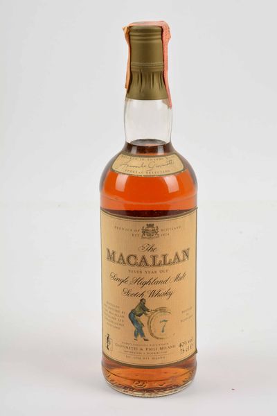 Macallan 7 Years, Scotch Whisky Malt  - Asta Whisky & Co. - Associazione Nazionale - Case d'Asta italiane