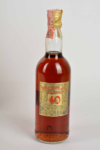 Macallan Glenlivet 40 Years, Scotch Whisky Malt  - Asta Whisky & Co. - Associazione Nazionale - Case d'Asta italiane