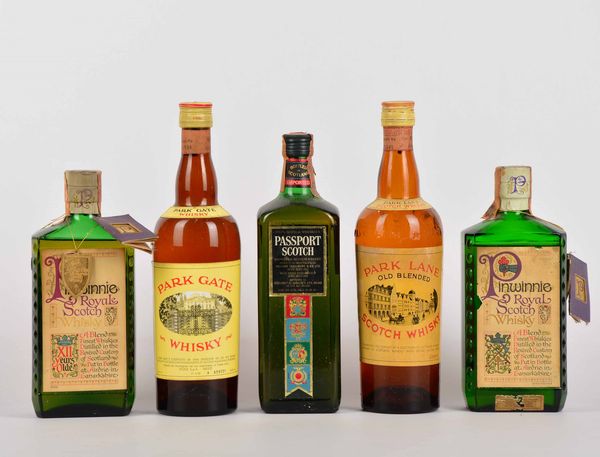 Park Gate, Pinwinnie, Passport, Park Lane, Scotch Whisky  - Asta Whisky & Co. - Associazione Nazionale - Case d'Asta italiane