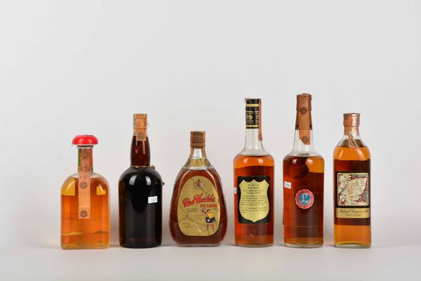 Red Hills, Regal Queen, Red Hackle, Raleigh, Scotch Whisky  - Asta Whisky & Co. - Associazione Nazionale - Case d'Asta italiane
