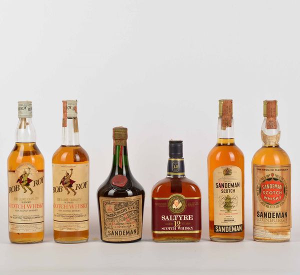 Rob Roy, Sandeman, Saltyre, Scotch Whisky  - Asta Whisky & Co. - Associazione Nazionale - Case d'Asta italiane