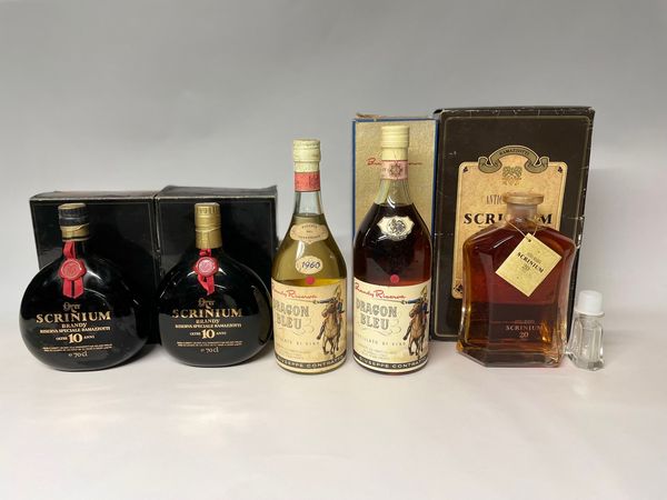 Scrinium, Dragon Bleu, Brandy  - Asta Whisky & Co. - Associazione Nazionale - Case d'Asta italiane