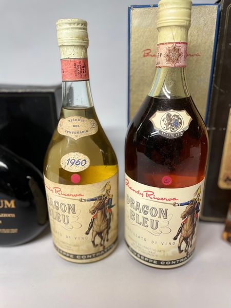 Scrinium, Dragon Bleu, Brandy  - Asta Whisky & Co. - Associazione Nazionale - Case d'Asta italiane
