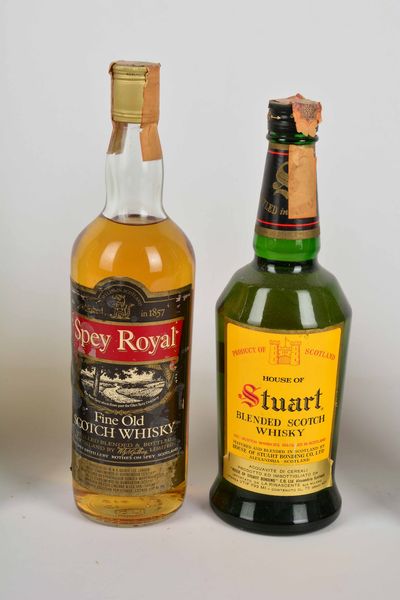 Stuart Royal, St. Leger, Spey Royal, Stuart, House of Stuart, Swing, Scotch Whisky  - Asta Whisky & Co. - Associazione Nazionale - Case d'Asta italiane