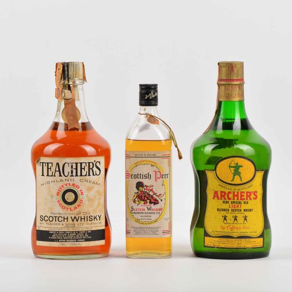 Teacher's, Scottish Peer, Archer's, Scotch Whisky  - Asta Whisky & Co. - Associazione Nazionale - Case d'Asta italiane