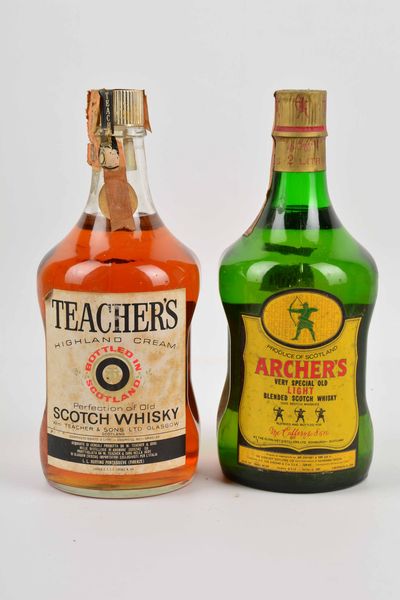 Teacher's, Scottish Peer, Archer's, Scotch Whisky  - Asta Whisky & Co. - Associazione Nazionale - Case d'Asta italiane