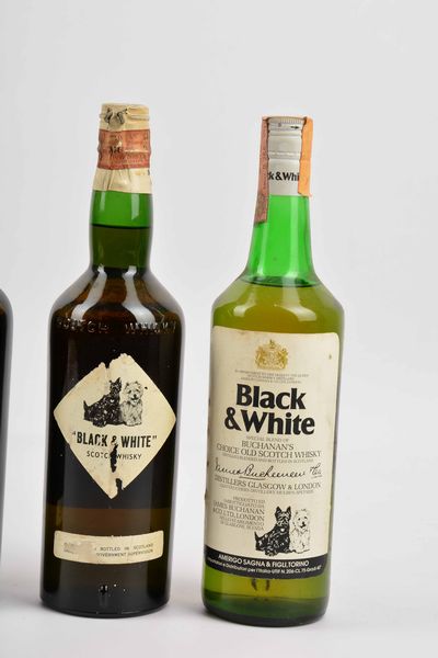 Black & White, Scotch Whisky  - Asta Whisky & Co. - Associazione Nazionale - Case d'Asta italiane