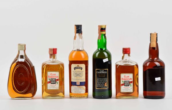 Clan Campbell, Clan Robertson, Claymore, Clan Chattan, Scotch Whisky  - Asta Whisky & Co. - Associazione Nazionale - Case d'Asta italiane