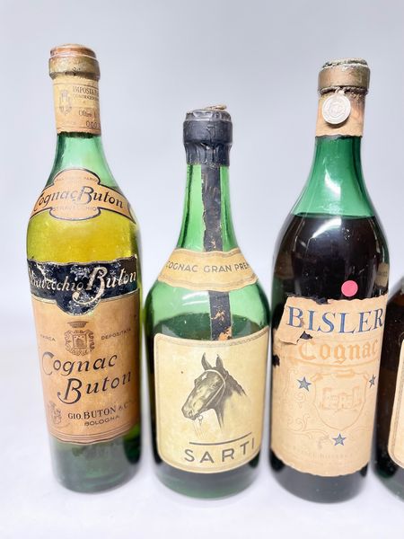 Cognac, Buton, Sarti, Bisleri, Landi  - Asta Whisky & Co. - Associazione Nazionale - Case d'Asta italiane