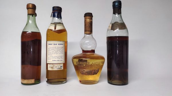 Cognac, L'Apostolle, Renier, Sala, Istituto Chimico Farmaceutico  - Asta Whisky & Co. - Associazione Nazionale - Case d'Asta italiane