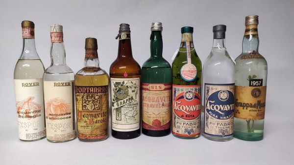 Collezione Grappe Italiane  - Asta Whisky & Co. - Associazione Nazionale - Case d'Asta italiane