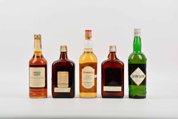 Dandie Dinmont Bourbon, Cromarty, Dawson, Daviess County, Scotch Whisky  - Asta Whisky & Co. - Associazione Nazionale - Case d'Asta italiane