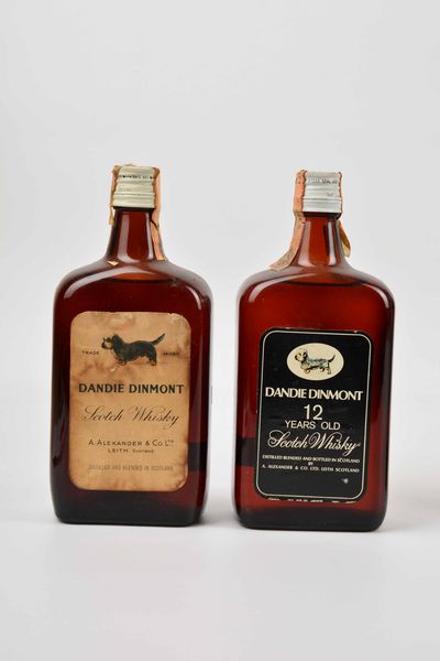 Dandie Dinmont Bourbon, Cromarty, Dawson, Daviess County, Scotch Whisky  - Asta Whisky & Co. - Associazione Nazionale - Case d'Asta italiane