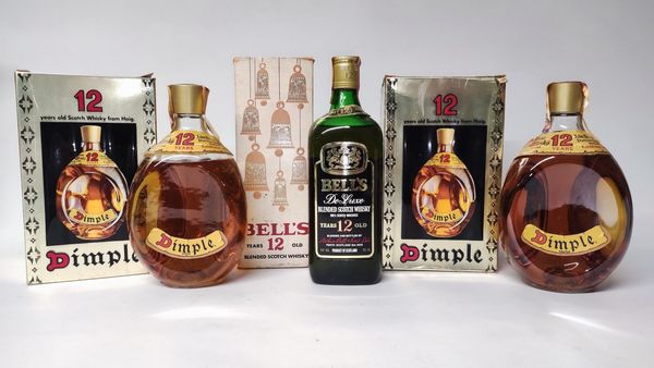 Dimple, Bell's De Luxe, Scotch Whisky  - Asta Whisky & Co. - Associazione Nazionale - Case d'Asta italiane
