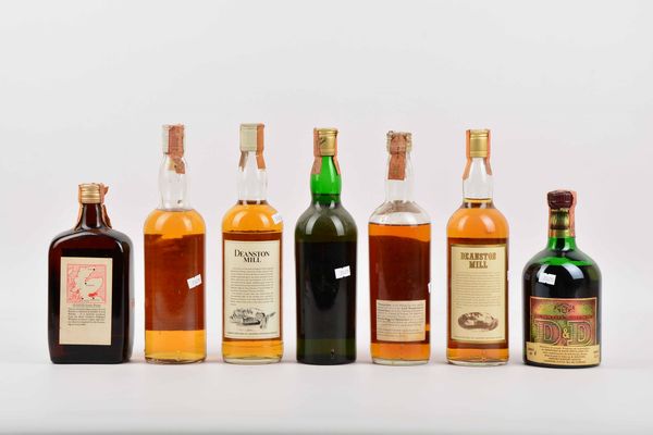 Dunfife, Dewar's, Deanston, Drury's, Drumochler, Desmond Duff, Scotch Whisky  - Asta Whisky & Co. - Associazione Nazionale - Case d'Asta italiane