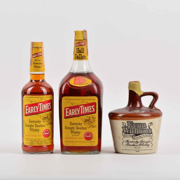 Early Times, Evan Williams, Bourbon Whiskey  - Asta Whisky & Co. - Associazione Nazionale - Case d'Asta italiane