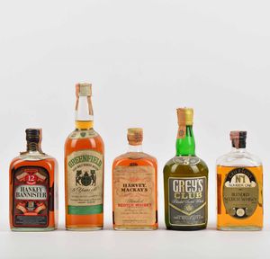 Hankey Bannister, Greenfield, Harvey's Mackay's, Grey's, Griersons, Scotch Whisky  - Asta Whisky & Co. - Associazione Nazionale - Case d'Asta italiane