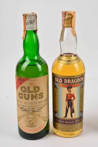Old Guns, Old Dragoon, Old Clipper, Old Harvey, Old Mull, Scotch Whisky  - Asta Whisky & Co. - Associazione Nazionale - Case d'Asta italiane