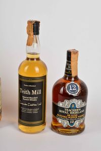 Teacher's, Teith Mill, Thorne's, Scotch Whisky  - Asta Whisky & Co. - Associazione Nazionale - Case d'Asta italiane