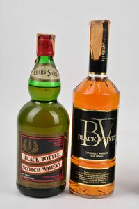 Black Bottle, Black Velvet, Oldfield's, Scotch Whisky  - Asta Whisky & Co. - Associazione Nazionale - Case d'Asta italiane