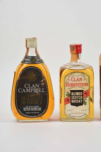 Clan Campbell, Clan Robertson, Claymore, Clan Chattan, Scotch Whisky  - Asta Whisky & Co. - Associazione Nazionale - Case d'Asta italiane