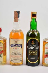 Clan Campbell, Clan Robertson, Claymore, Clan Chattan, Scotch Whisky  - Asta Whisky & Co. - Associazione Nazionale - Case d'Asta italiane