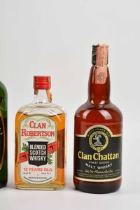 Clan Campbell, Clan Robertson, Claymore, Clan Chattan, Scotch Whisky  - Asta Whisky & Co. - Associazione Nazionale - Case d'Asta italiane