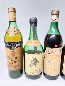 Cognac, Buton, Sarti, Bisleri, Landi  - Asta Whisky & Co. - Associazione Nazionale - Case d'Asta italiane