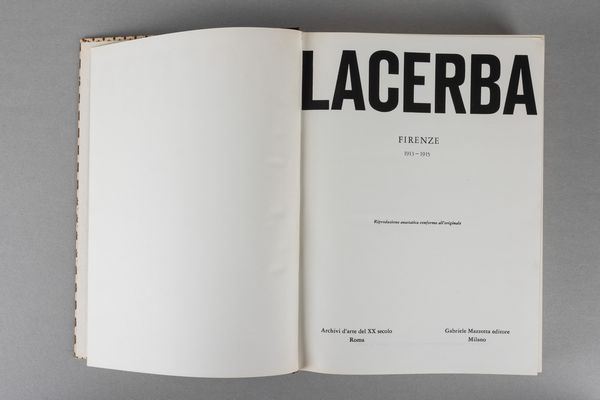 ARTISTI VARI : L'Acerba. Firenze 1913 - 1915  - Asta Libri d'Artista e Cataloghi d'Arte - Associazione Nazionale - Case d'Asta italiane