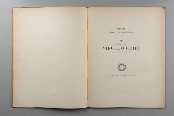 ARTISTI VARI : Virgilio Guidi/ La raccolta Feroldi  - Asta Libri d'Artista e Cataloghi d'Arte - Associazione Nazionale - Case d'Asta italiane