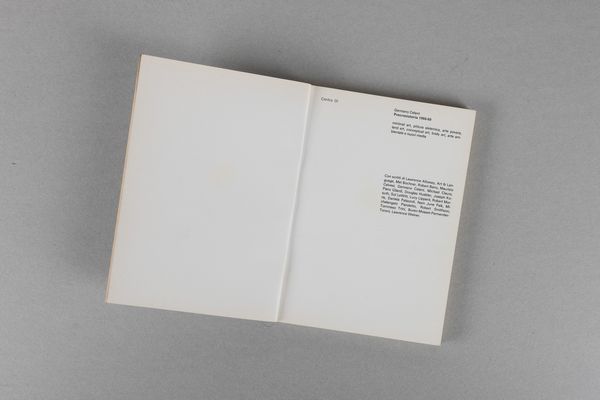 Germano Celant : Germano Celant. Precronistoria 1966-1969  - Asta Libri d'Artista e Cataloghi d'Arte - Associazione Nazionale - Case d'Asta italiane
