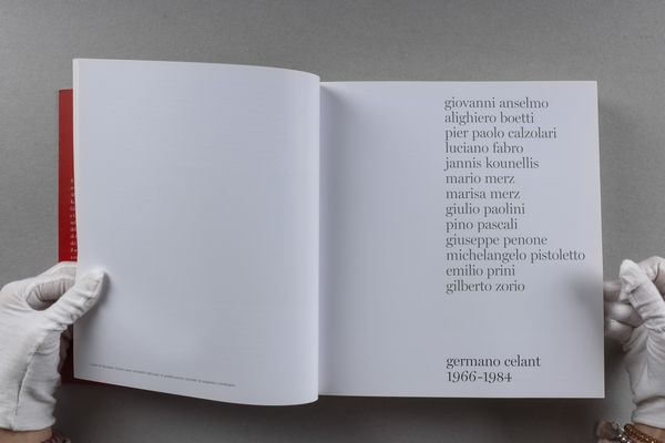 Germano Celant : Germano Celant. Arte povera, storia e storie  - Asta Libri d'Artista e Cataloghi d'Arte - Associazione Nazionale - Case d'Asta italiane