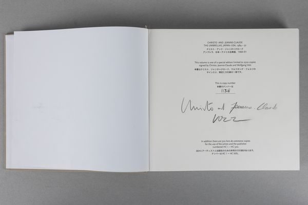 Christo : The Umbrellas, Japan-USA 1984-1991  - Asta Libri d'Artista e Cataloghi d'Arte - Associazione Nazionale - Case d'Asta italiane