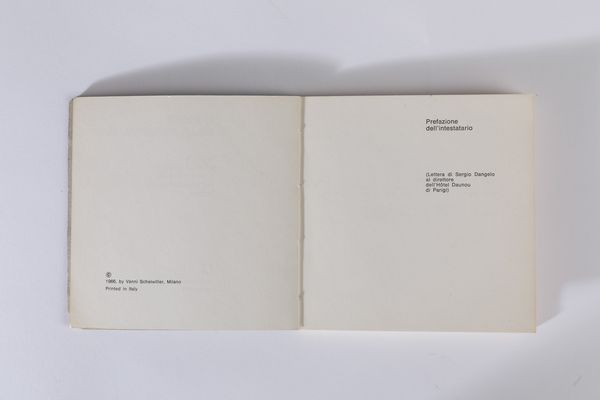 SERGIO DANGELO : Il culto della personalità  - Asta Libri d'Artista e Cataloghi d'Arte - Associazione Nazionale - Case d'Asta italiane