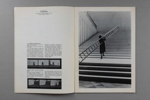 UGO LA PIETRA : Lo spazio audiovisivo Spazio reale - Spazio virtuale  - Asta Libri d'Artista e Cataloghi d'Arte - Associazione Nazionale - Case d'Asta italiane